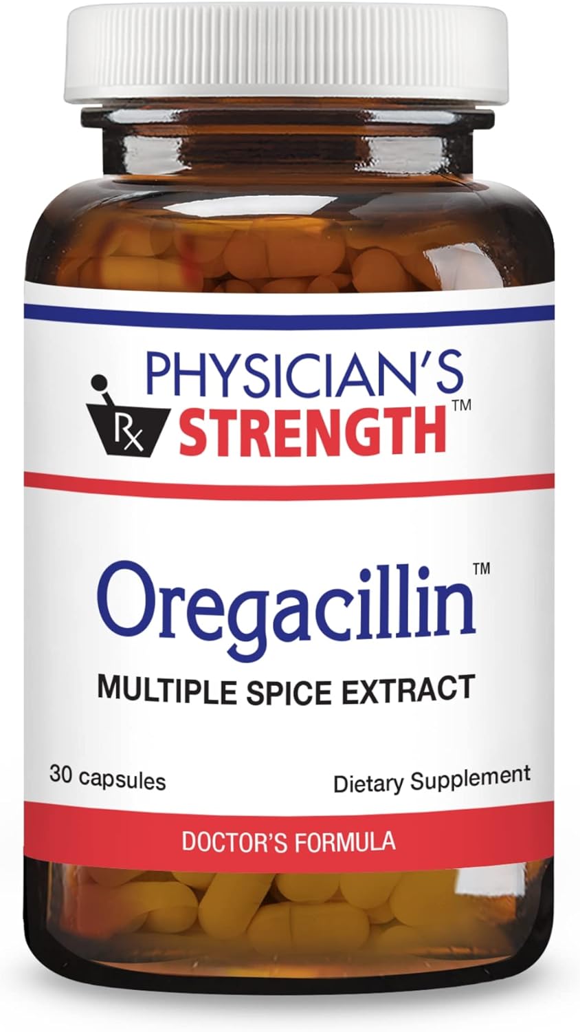 Physician'S Strength Oregacillin - 90 Capsules - Multiple Spice Extract - Respiratory Health Support - 90 Servings
