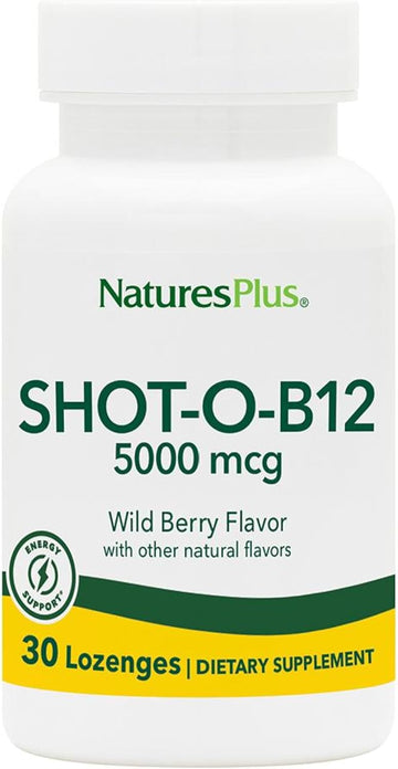 Nature'S Plus Shot-O-B12 Lozenges Wild Berry - 5000 Mcg - 30 Lozenges