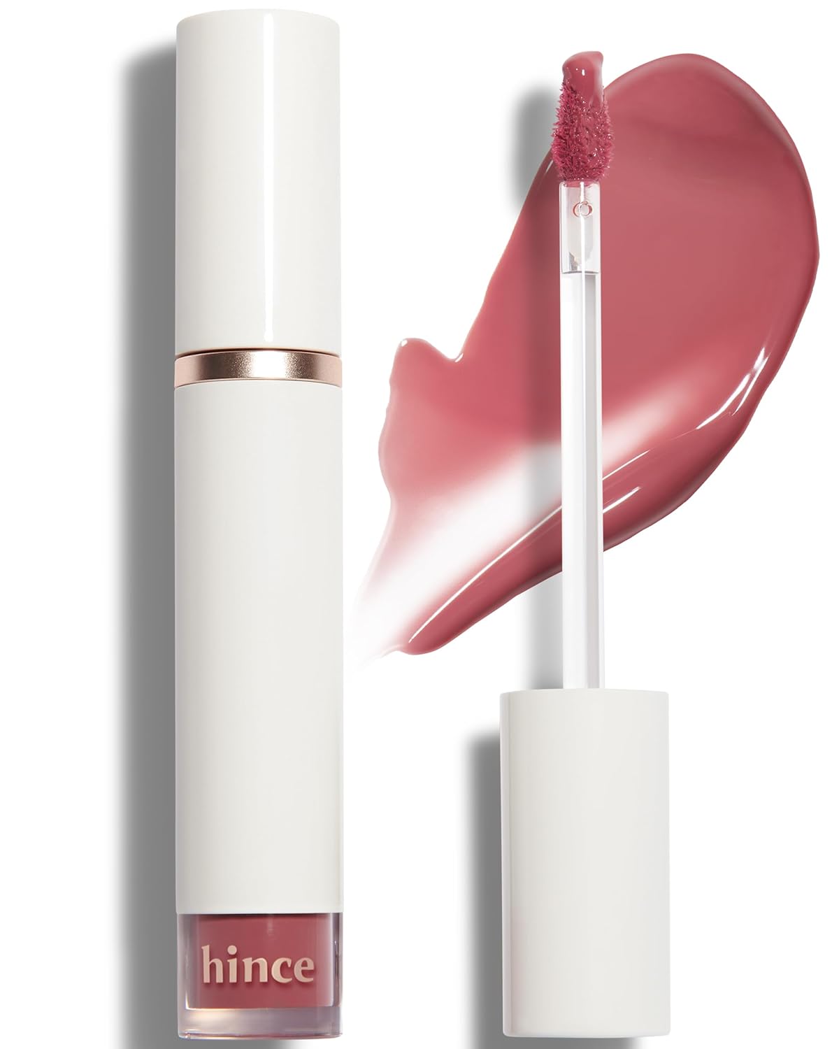 Hince Mood Enhancer Water Liquid Glow - Non-Sticky & Waterproof Lip Stain For Women - Long Wearing Lip Gloss For Natural And Glass Glow - Moisturizing Liquid Makeup, 0.16 Fl.Oz. (New Allure)