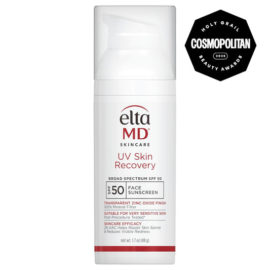 Eltamd Uv Skin Recovery Face Sunscreen With Zinc Oxide, All Mineral, Safe For Sensitive Skin Spf 50 : Beauty & Personal Care