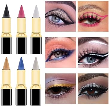 Julystar Rich And Colorful Natural Waterproof Eyeliner Pen Is Easy To Color, Quick-Drying And Lasting Moisturizing Eyeliner (03#)