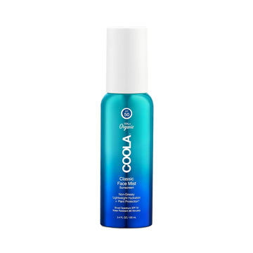 Coola Organic Sunscreen Spf 50 Sunblock Face Mist, Dermatologist Tested Skin Care For Daily Protection, Vegan And Gluten Free, Natural Fragrance, 3.4 Fl Oz