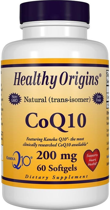 Healthy Origins CoQ10 Kaneka Q10 200 mg 60 Softgels