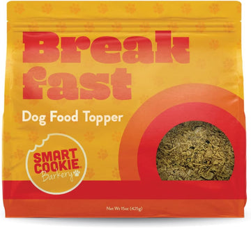 Smart Cookie Natural Dog Food Topper - Breakfast - Dog Meal Mixers For All Ages - Food Topper For Picky Eaters And For Boosting Nutrition - Non Gmo, Made In The Usa - 15 Oz Bag (30 Day Supply)