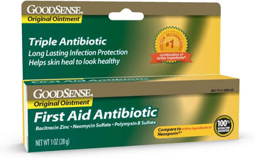 Goodsense First Aid Triple Antibiotic Ointment, Treats Minor Cuts, Scrapes And Burns, 1 Ounce