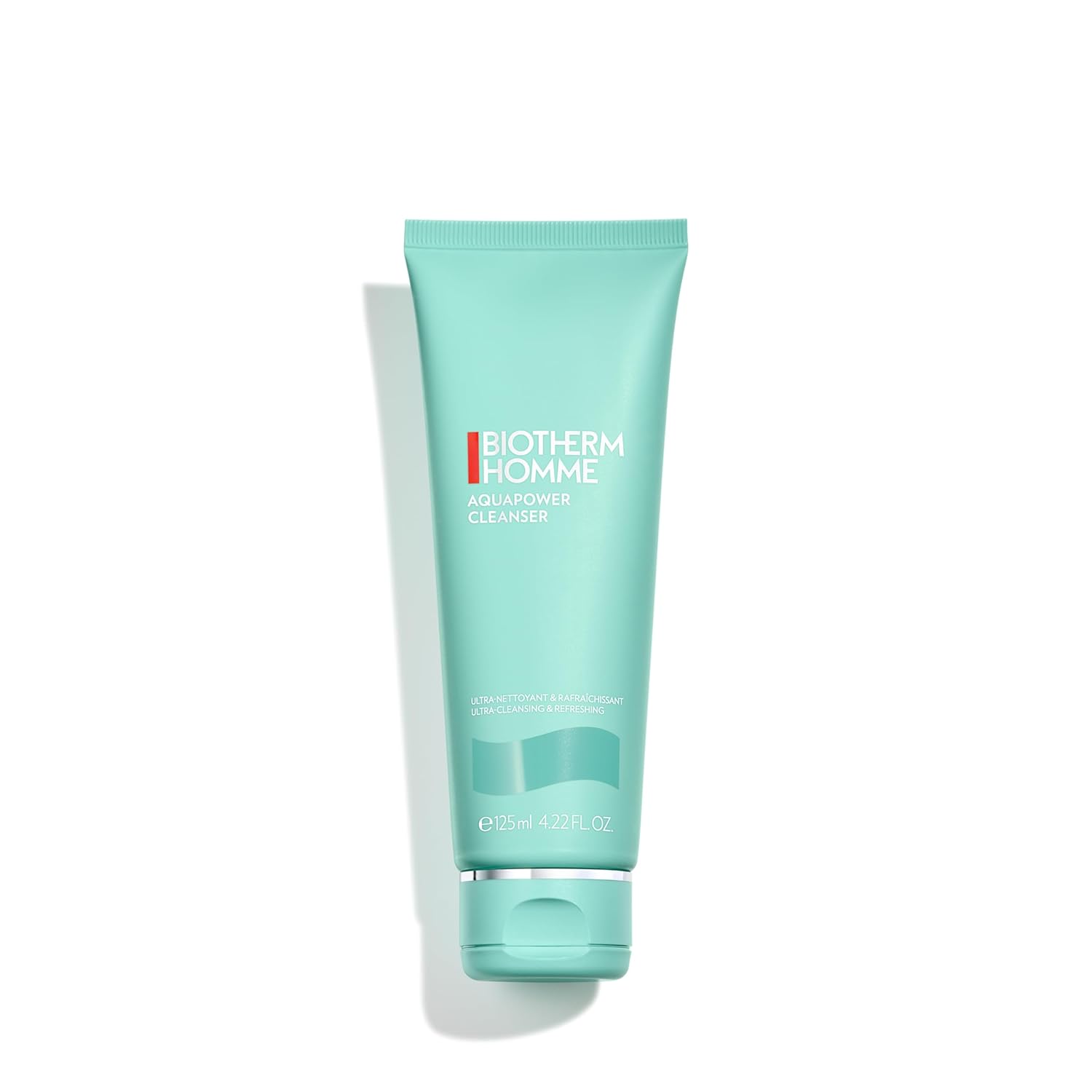 Biotherm Homme Aquapower Cleanser For Oily And Dry Skin With Oligo Elements, Delivers A Clean, Fresh, And Hydrated Complexion, Suitable For Shaving Prep, Tube, 4.2 Fl. Oz
