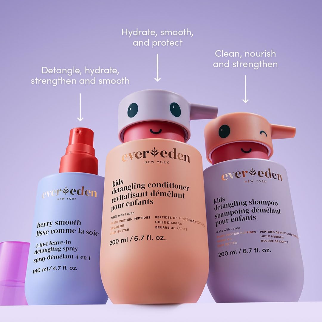 Evereden Kids Hair Detangling Spray: 4-in-1 Leave-In Detangler Spray - Moisturize, Strengthen, Protect, & Easily Tackle Even the Toughest Knots - Clean & Vegan - All Hair Types : Amazon.co.uk: Beauty