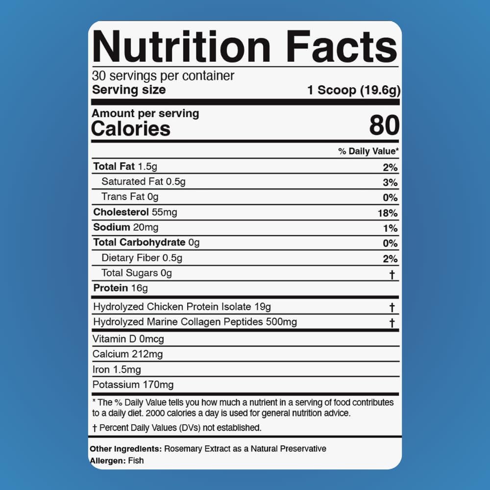 Keto Zone Dr. Colbert Md Hydrolyzed Collagen Powder | Unflavored | By Divine Health | Chicken & Marine Collagen Peptides | Hair, Skin And Nails Support : Health & Household