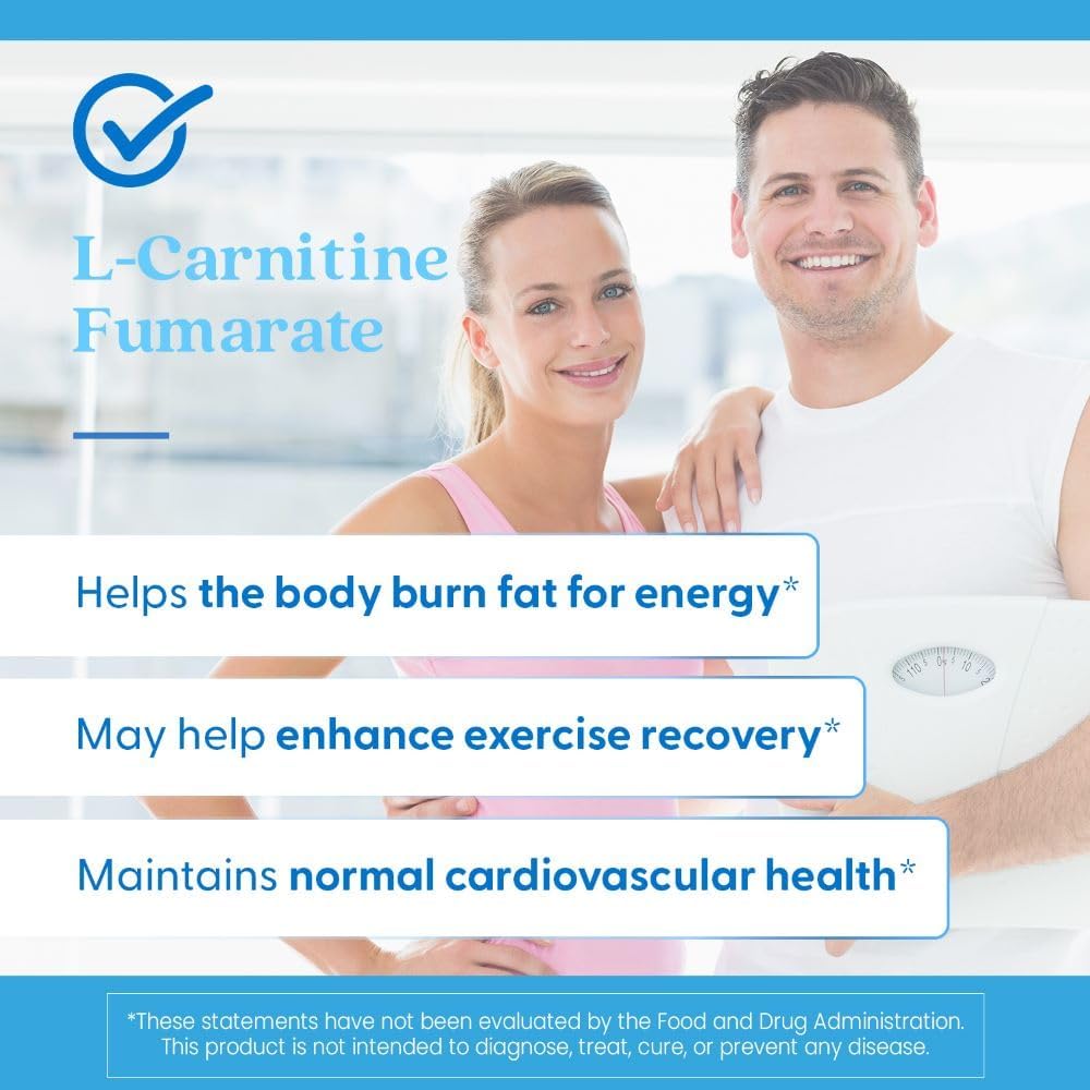 Doctors Best L-Carnitine Fumarate, Helps Burn Body Fat, Non-Gmo, Gluten Free, Soy Free, Vegan 60 Veggie Caps
