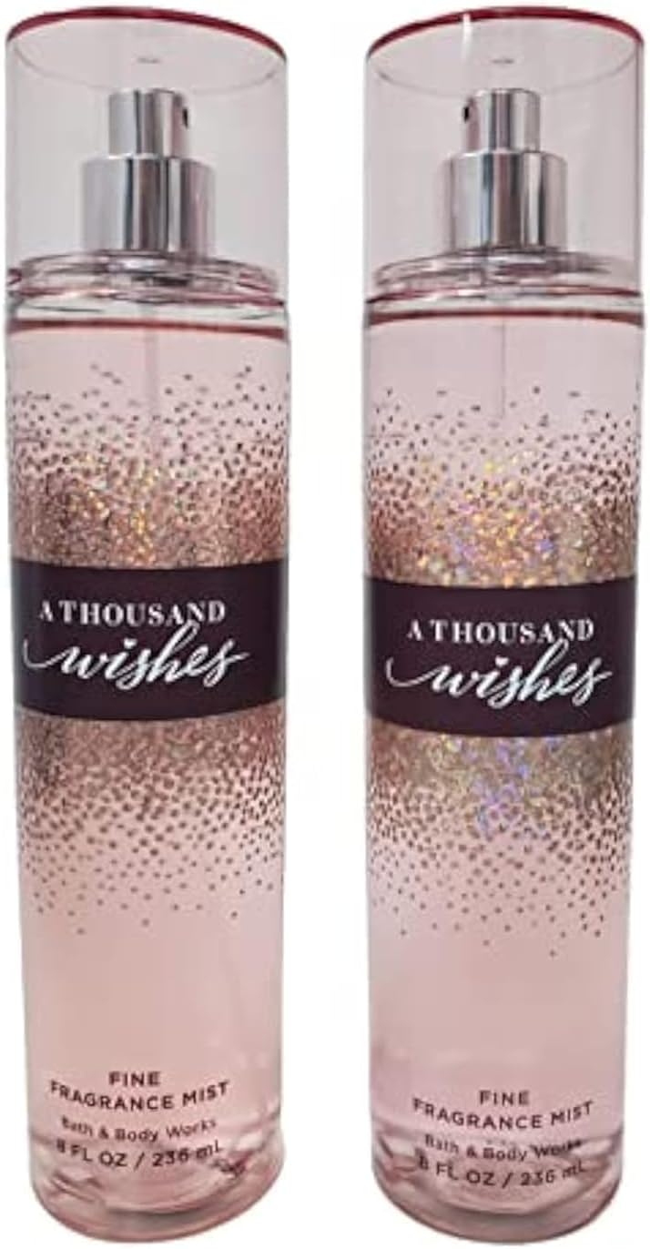 (Set of 2) - Bath & Body Works Fragrance Mist, A Thousand Wishes. 8fl oz/ 236ml Each by Bath & Body Works