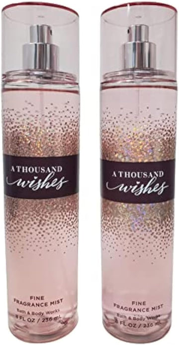 (Set of 2) - Bath & Body Works Fragrance Mist, A Thousand Wishes. 8fl oz/ 236ml Each by Bath & Body Works