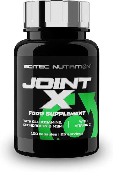 Scitec Nutrition Joint-X, Food Supplement Capsules With Glucosamine Sulfate, Gelatin, Chondroitin Sulphate, Msm And Vitamin C, 100 Capsules