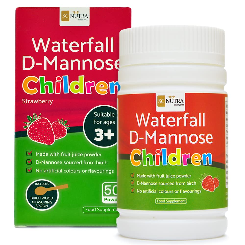 Waterfall D-Mannose Children - Strawberry - Kids & Infant D-Mannose | 50g / 1.76oz