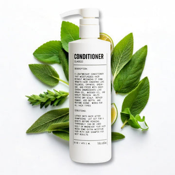 Blu Atlas Men'S Natural Conditioner – Organic, Sulfate-Free, Paraben-Free – Deep Moisturizing & Scalp Soothing – Classic Scent (Bergamot, Sage, Patchouli) – Made In America – 8 Oz