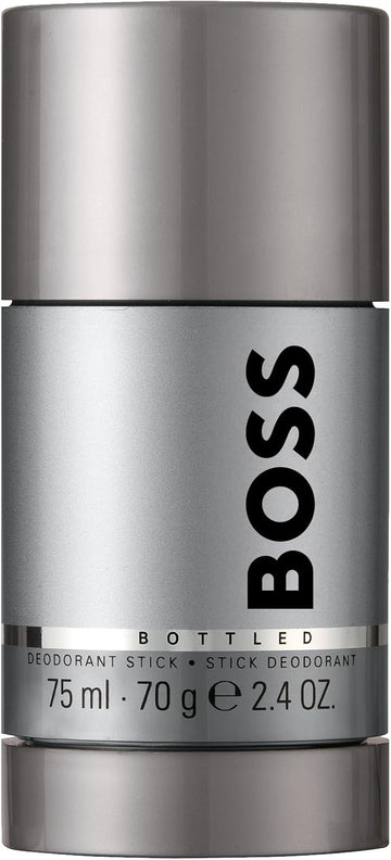 Boss Bottled Deodorant Stick For Him - Woody Scent With Notes Of Apple, Cinnamon And Wood - Light Longevity - 75Ml