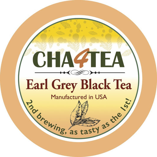 Cha4Tea 36-Count Earl Grey Tea Pods For Keurig K-Cup Brewers