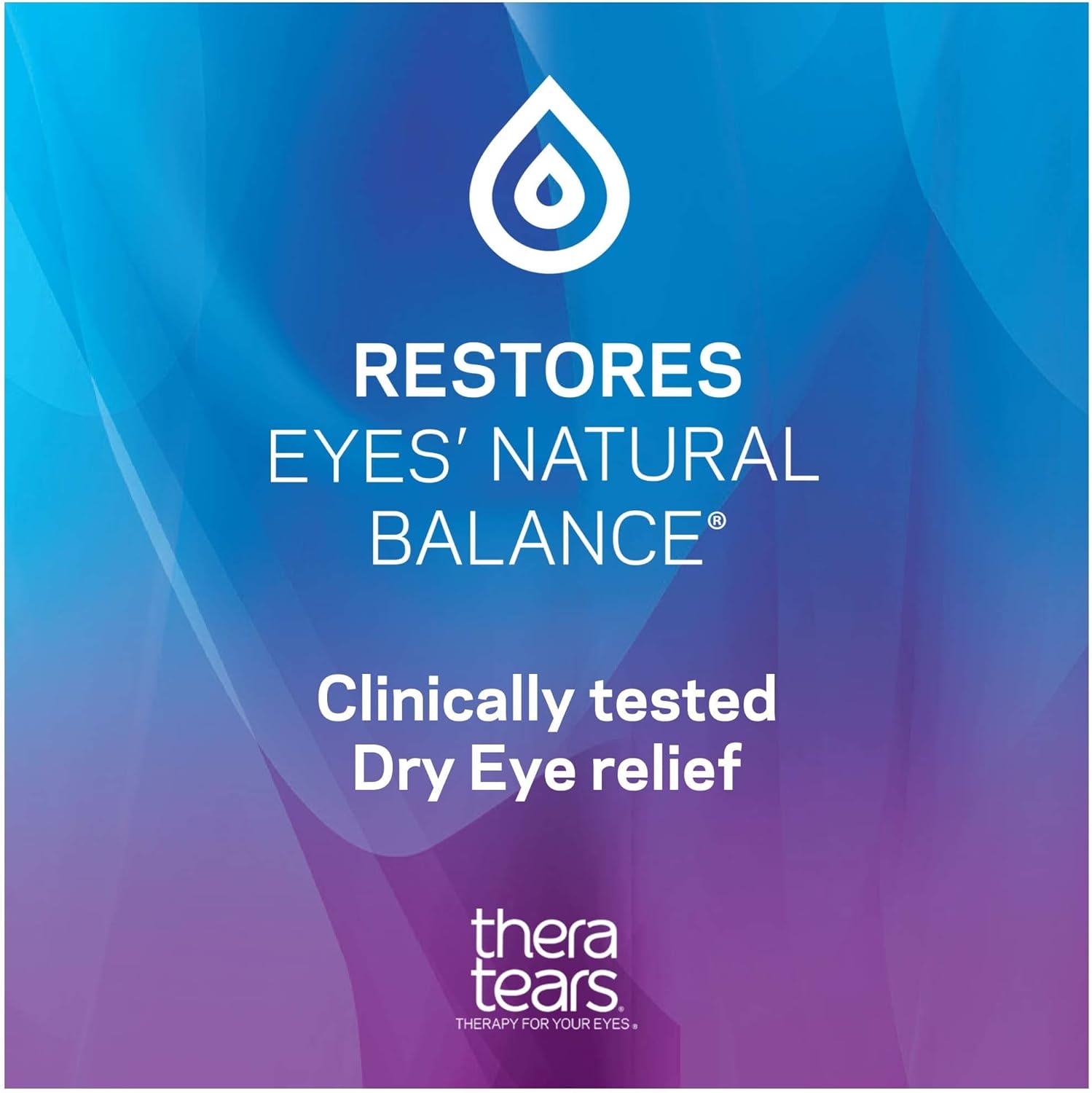 TheraTears Dry Eye Therapy Lubricating Eye Drops for Dry Eyes, Preservative Free eye drops, 30 Single-Use Vials