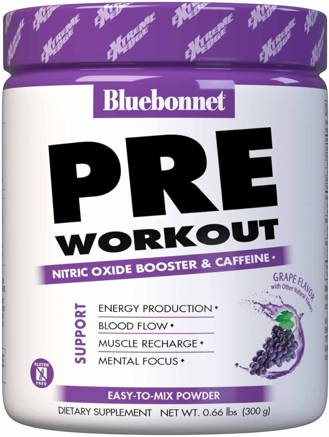 BlueBonnet Nutrition Extreme Edge Pre workout, Increases Nitric Oxide