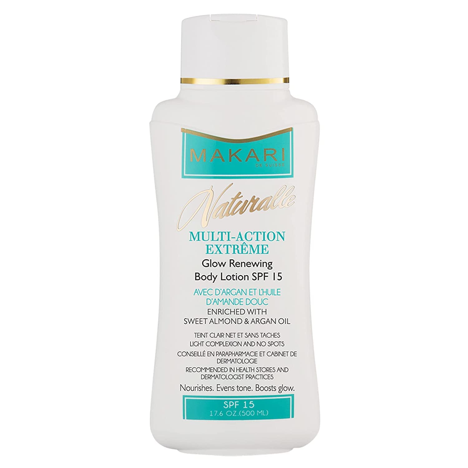 Makari Naturalle Multi-Action Extreme Body Lotion Spf15 (17.6 Oz) | Moisturizes, Softens, Nourishes, And Enhances Natural Skin Radiance | Protects Against Sun Damage | Recommended For All Skin Types