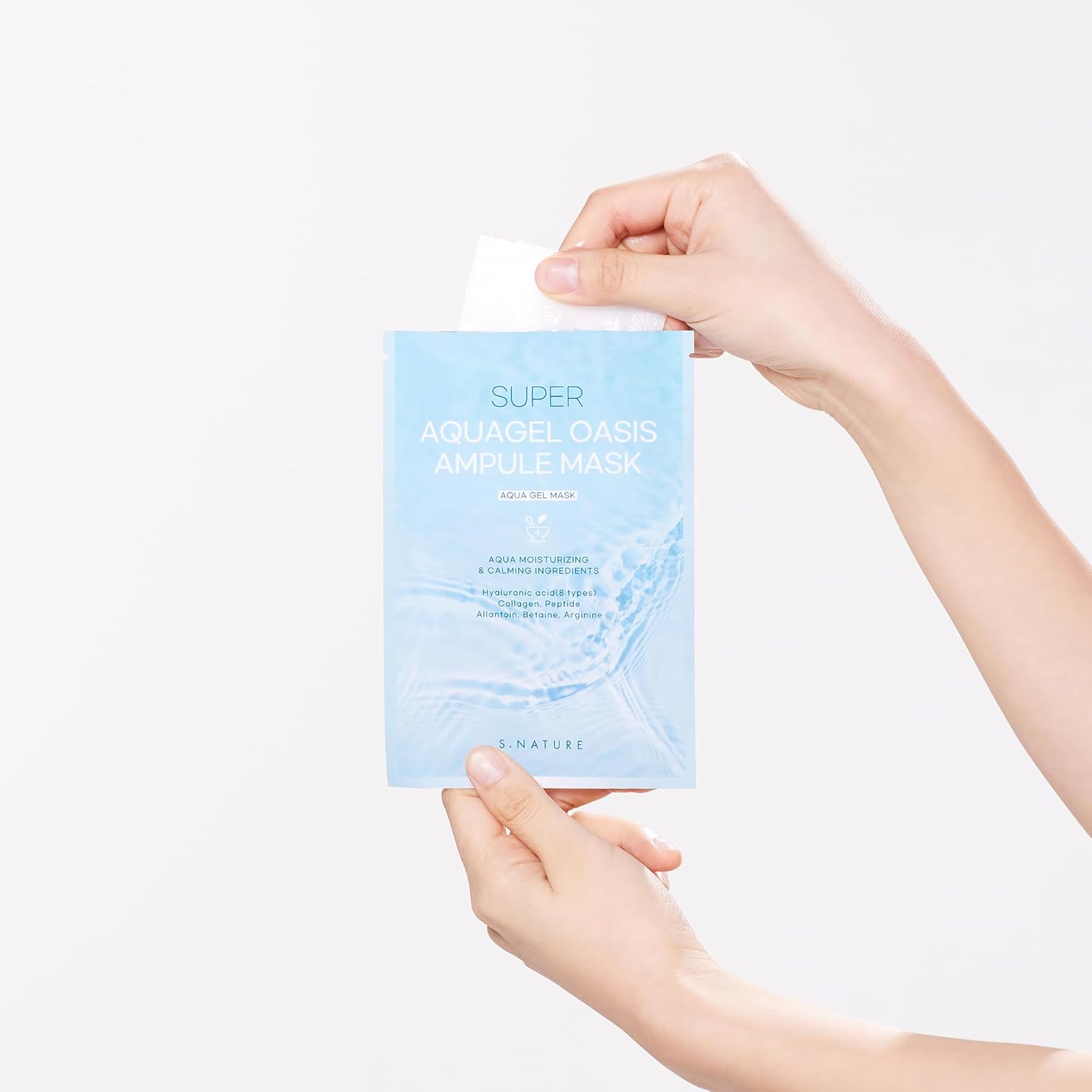 Super Aquagel Oasis Ampule Mask | Sheet Mask, Pore Minimizing Soothing, Moisturizing, Nourishing | 5Ea