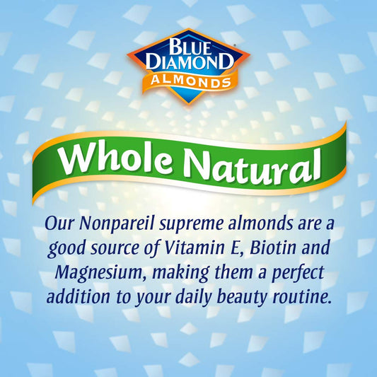 Blue Diamond Almonds, Raw Whole Natural, 16 Ounce