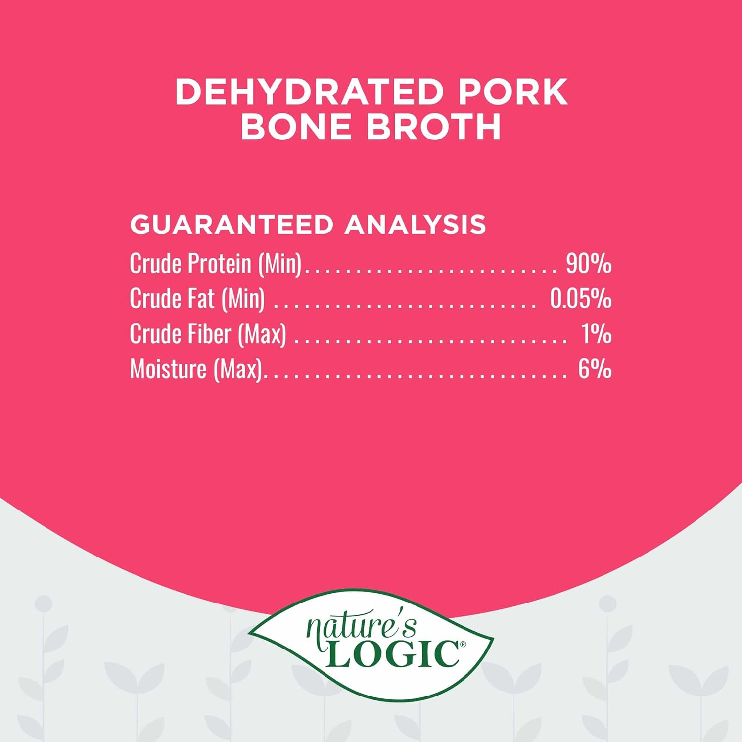 Nature's Logic Dehydrated Pork Bone Broth, 6oz