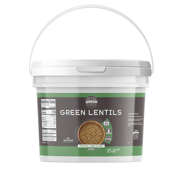 Birch & Meadow 1 Gallon Of Green Lentils, Non-Gmo, Protein, Fiber, Iron