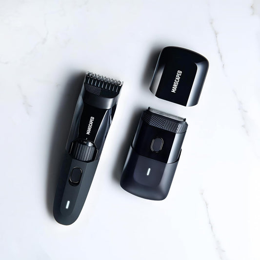 Manscaped® The Beard Hedger™ Premium Men'S Beard Trimmer & The Handyman™ Compact Face Shaver With Long-Hair Leveler & Foil Blades