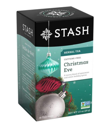 Stash Tea Christmas Eve Herbal Tea - Naturally Caffeine Free, Non-Gmo Project Verified Premium Tea With No Artificial Ingredients, 18 Count (Pack Of 6) - 108 Bags Total