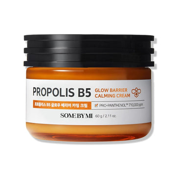 Some By Mi Propolis B5 Glow Barrier Calming Cream - 2.02Oz, 60Ml - Made From Propolis And Panthenol For Glass Skin - Strengthen Skin Barrier With Daily Skin Brightening Moisturizer - Korean Skin Care