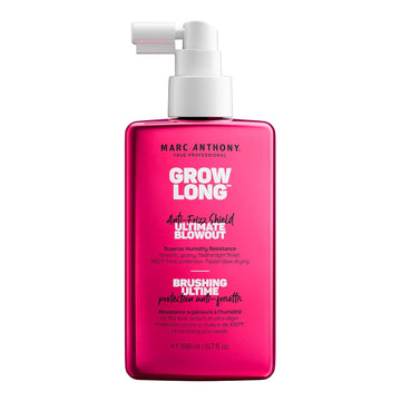 Marc Anthony Anti-Frizz Shield Ultimate Blowout Spray, Grow Long - Smooth, Shiny Hair In High Humidity - Heat Protectant - 6.7 Oz
