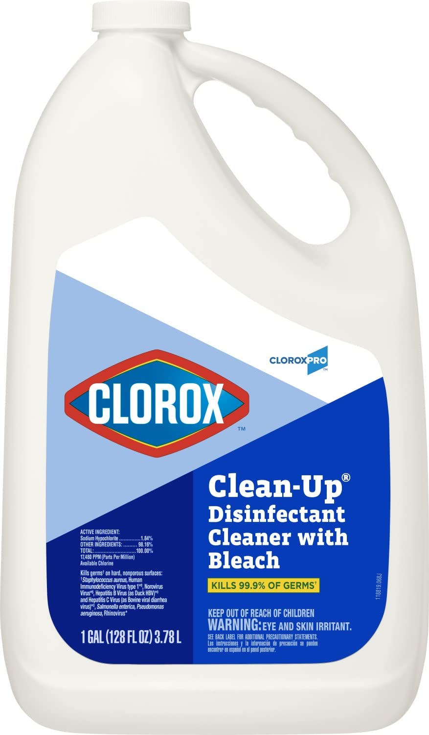 Cloroxpro Clean-Up All Purpose Cleaner With Bleach, Clorox Healthcare Cleaning And Industrial Cleaning, Original, 128 Ounces - 35420