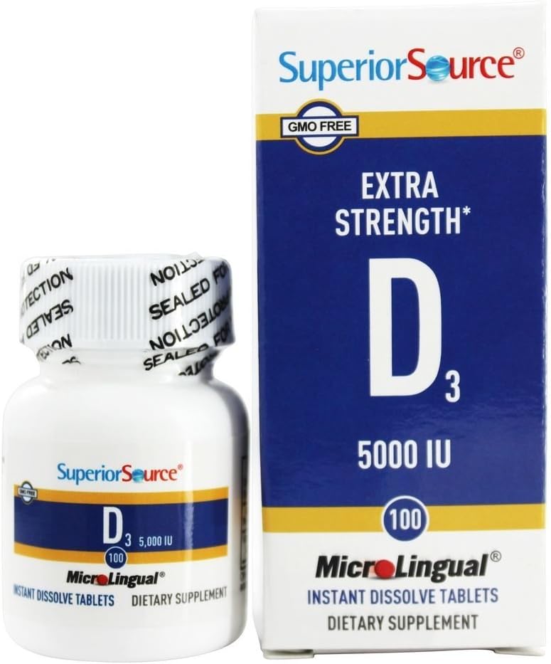 Superior Source Vitamin D3 Extra Strength 5,000 IU 100