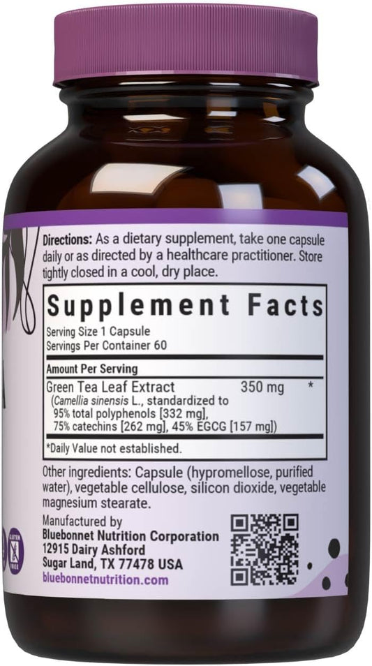 Bluebonnet Egcg Green Tea Leaf Extract Supplement, 60 Count