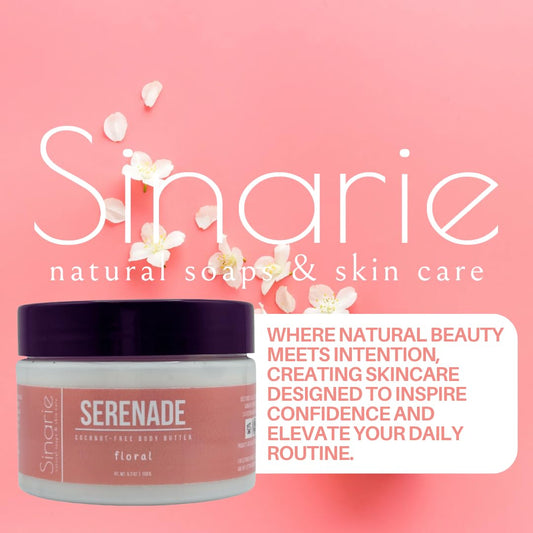 Coconut-Free Body Butter | Luxurious Hydration With Shorea Butter, Evening Primrose Oil, Argan & Moringa Oil | Non-Greasy, Natural Ingredients | For Sensitive Skin (5.3 Oz., Soft Whispers)