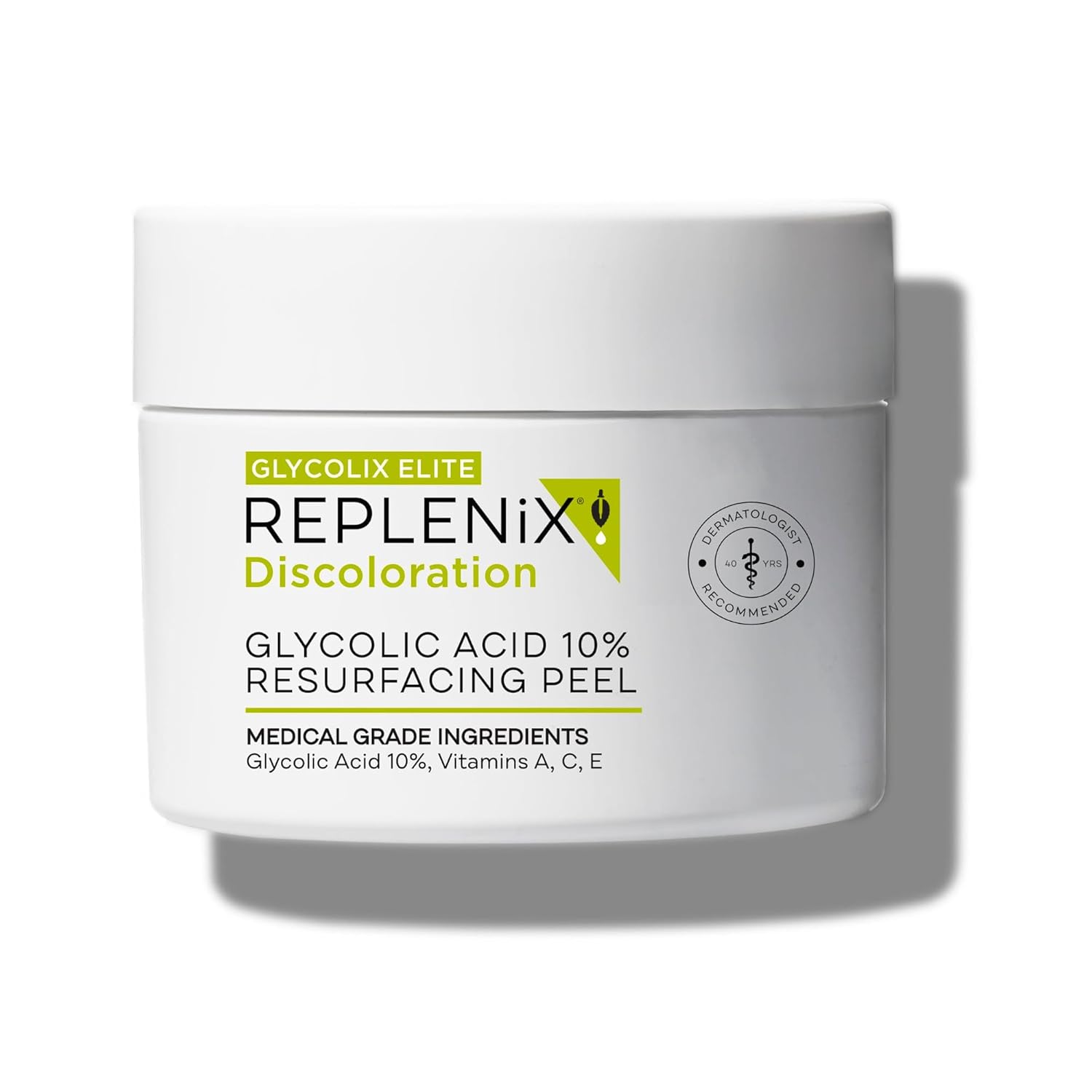 Replenix Glycolic Acid Resurfacing Skin Peel, Medical-Grade Facial Peeling Pads For Discoloration & Acne (60 Ct.)