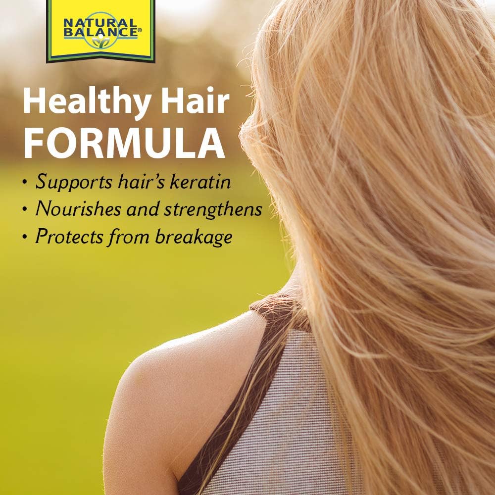 Natural Balance Biotin Liquid 5000mcg | Healthy Hair Supplement | Skin Health & Strong Nails Support | 2 oz, 60 Servings : Health & Household
