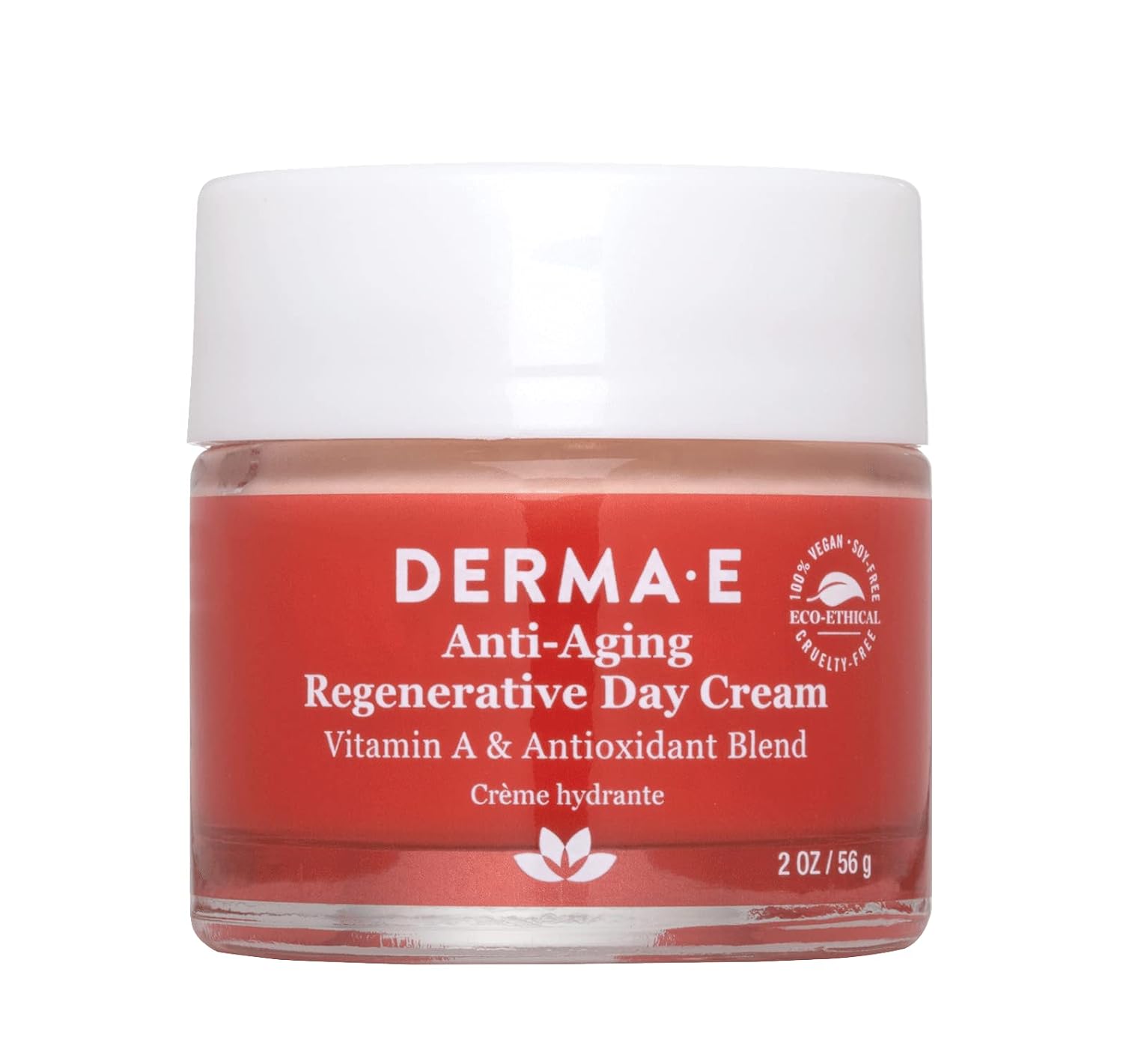 Derma-E Anti-Aging Regenerative Day Cream – Astaxanthin Moisturizer For Face – Lightweight Firming Anti-Wrinkle Cream With Lavender, Jojoba Oil And Vitamin E, 2 Oz