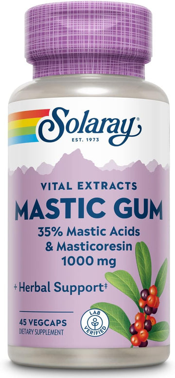 Solaray Mastic Gum Extract 500 Mg 45 Count