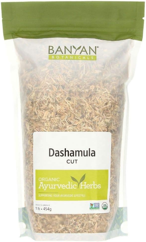 Banyan Botanicals Dashamula Whole - Certified Organic, 1/2  - A Traditional Ayurvedic Formula For Pacifying Vata And Supporting Proper Function Of The Nervous System