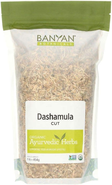 Banyan Botanicals Dashamula Whole - Certified Organic, 1/2  - A Traditional Ayurvedic Formula For Pacifying Vata And Supporting Proper Function Of The Nervous System