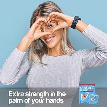Ocusoft Lid Scrub Plus 35 - Pre-Moistened Leave-On Eyelid Wipes For Moderate To Severe Conditions - Moisturizing Eyelid Cleanser For Maximum Relief - 35 Count : Beauty & Personal Care