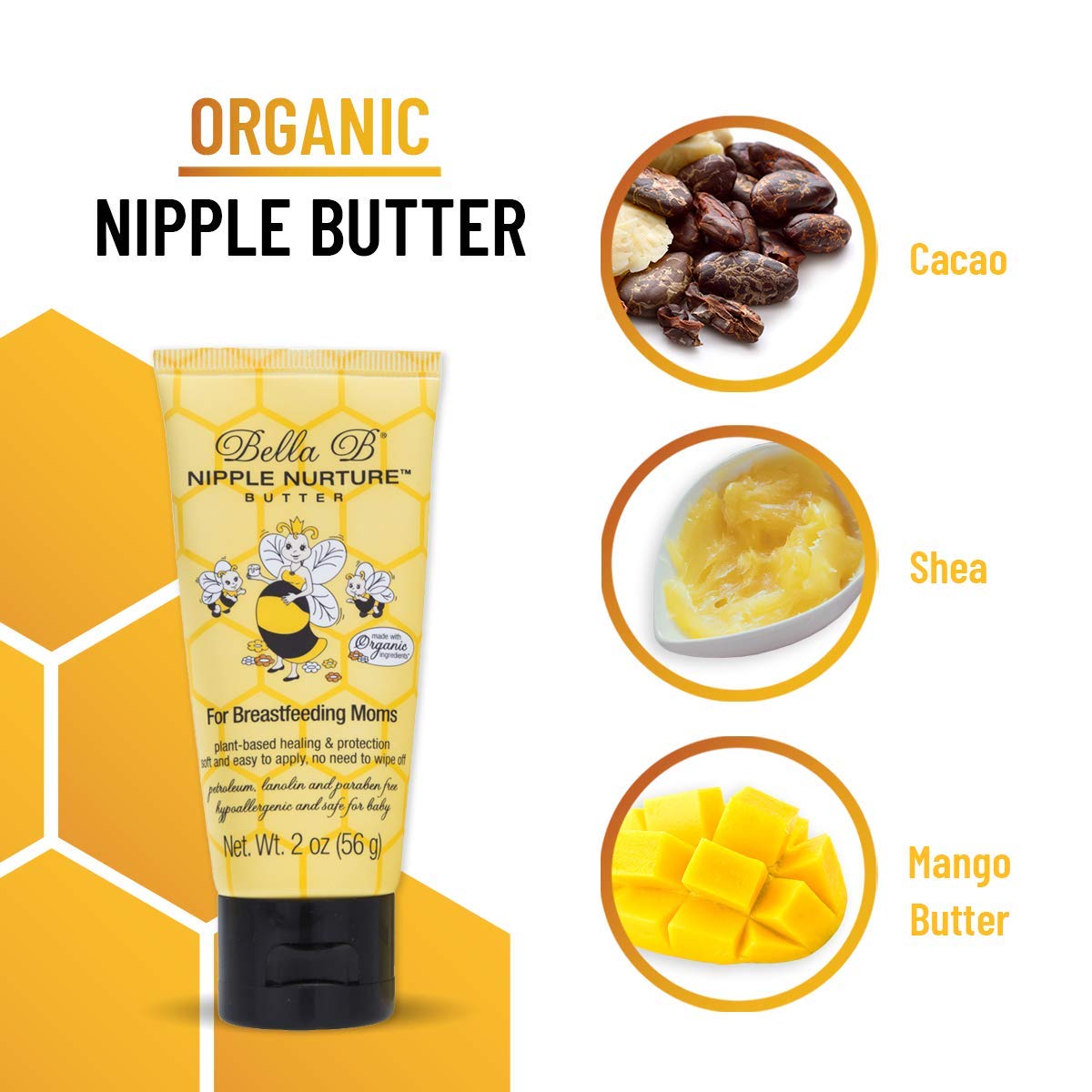 BELLA B Bundle: Nipple Nurture Butter 2oz and Nipple Nurture Breast Wipes 3-Pack, Gift For Mom, Pregnancy Gift (Bundle) : Baby
