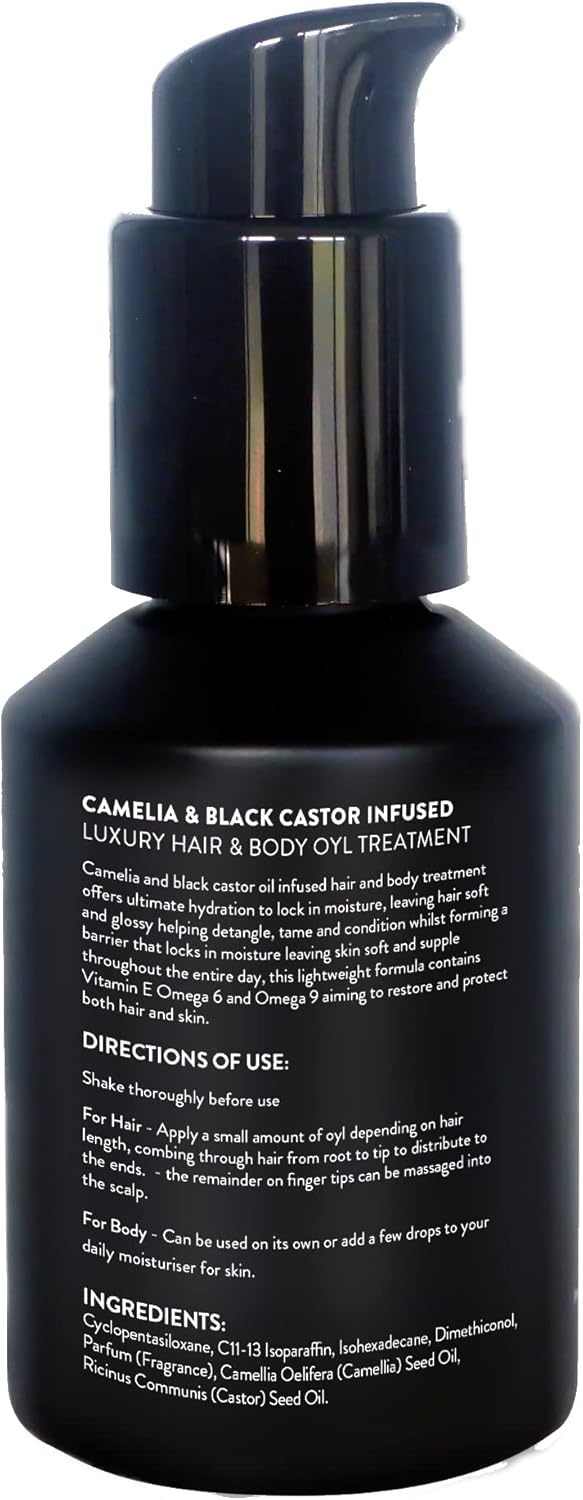 Hair Growth Oil 100% Natural Hair Oil with Camellia Oil, Black Castor Oil Effective Thickening Gloss Mask & Hair Loss Treatment. Duel Use for Hair and Body Hydration. : Amazon.co.uk: Beauty