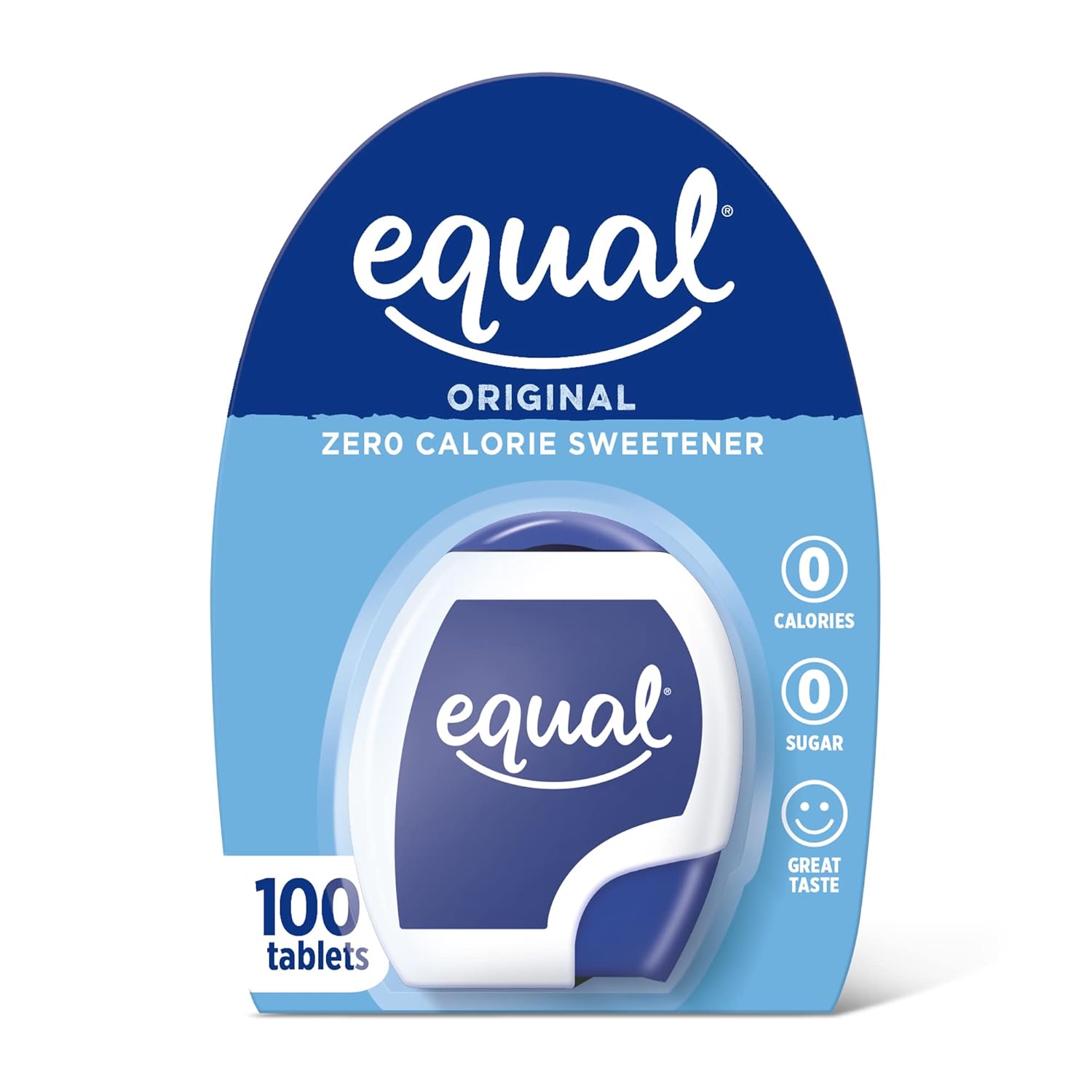 Equal 0 Calorie Sweetener Tablets, Aspartame And Acesulfame-K Sweetener, Sugar Substitute, Zero Calorie Sugar Substitute Tablets, Erythritol Free, 100 Ct (Pack Of 1)