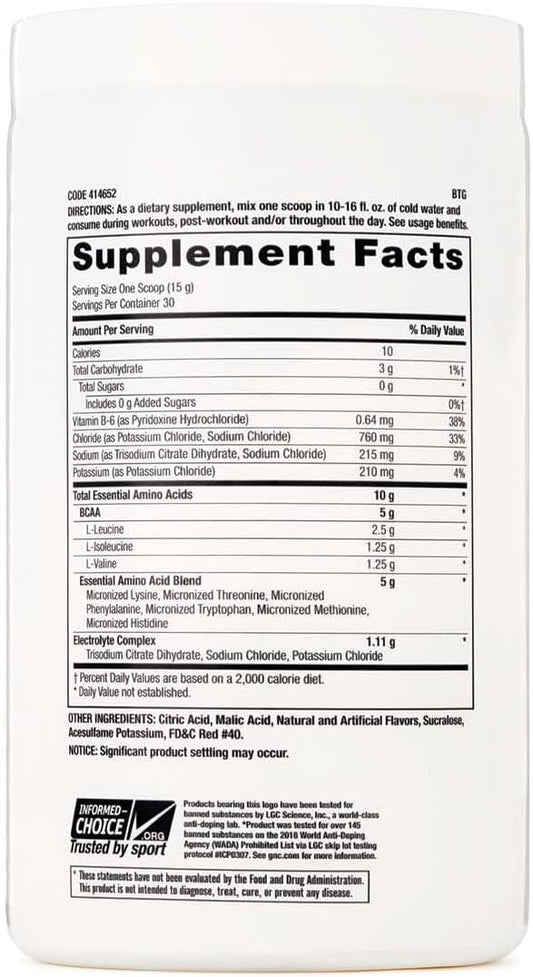 Gnc Pro Performance Essential Amino Complete, Strawberry Kiwi, 15.87 Oz., Supports Muscle Recovery