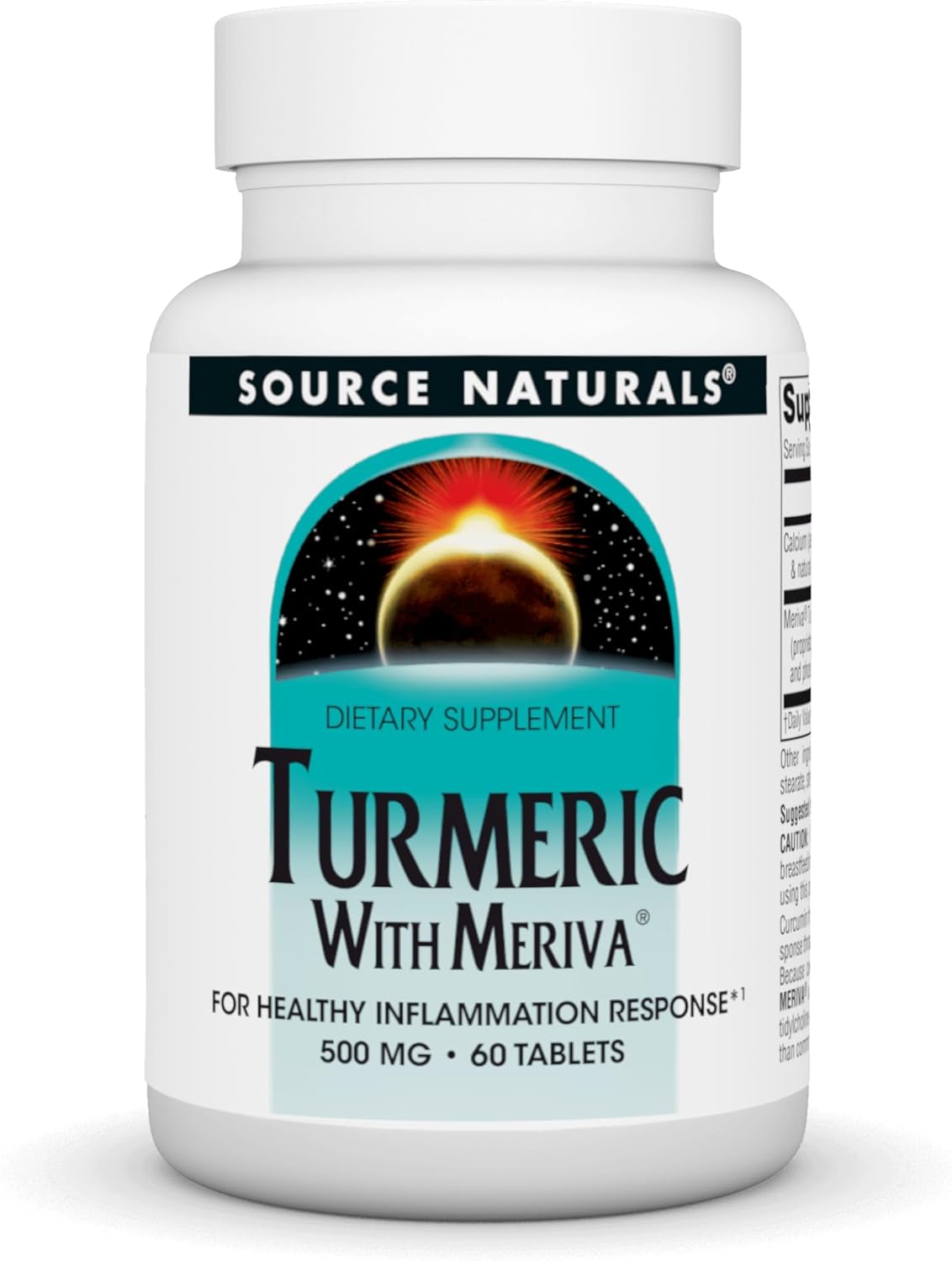 Source Naturals Turmeric With Meriva For Healthy Inflammatory Response* - 500Mg, 60 Tablets