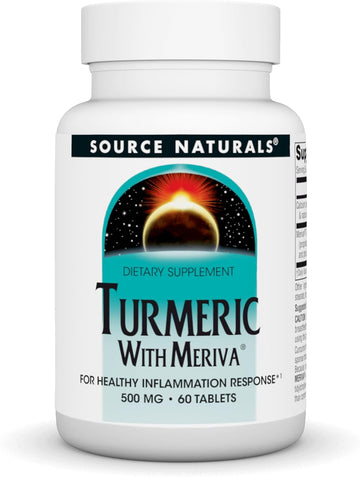 Source Naturals Turmeric With Meriva For Healthy Inflammatory Response* - 500Mg, 60 Tablets