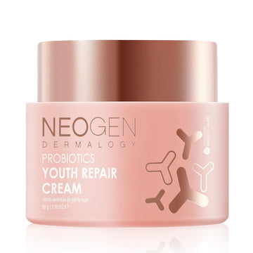 K-Beauty Neogen Dermalogy Probiotics Youth Repair Skin Cream Face Lotion W/Superprobiotics, Collagen & 11 Peptides Skin Repair Cream 1.76 Oz