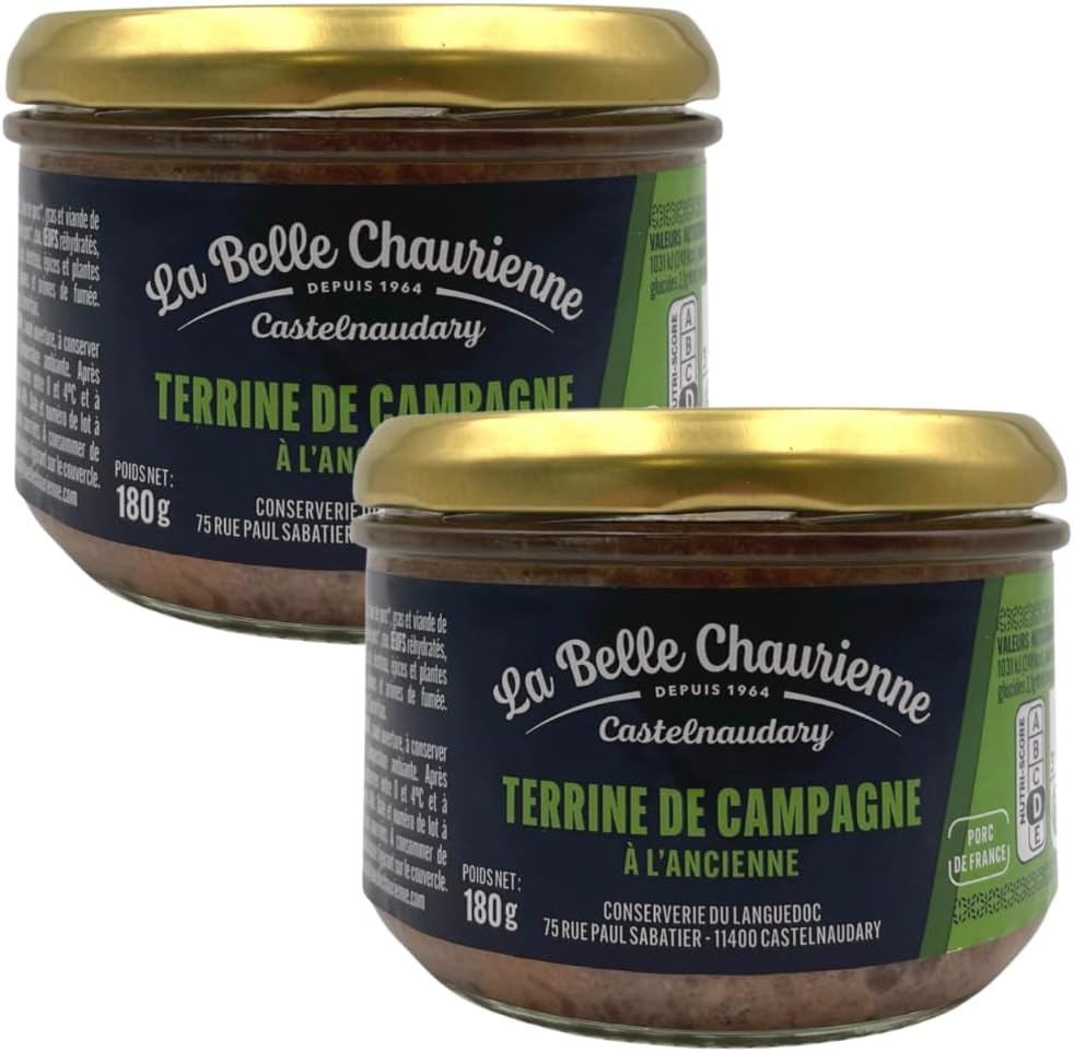 La Belle Chaurienne Farmhouse Terrine 180G X 2